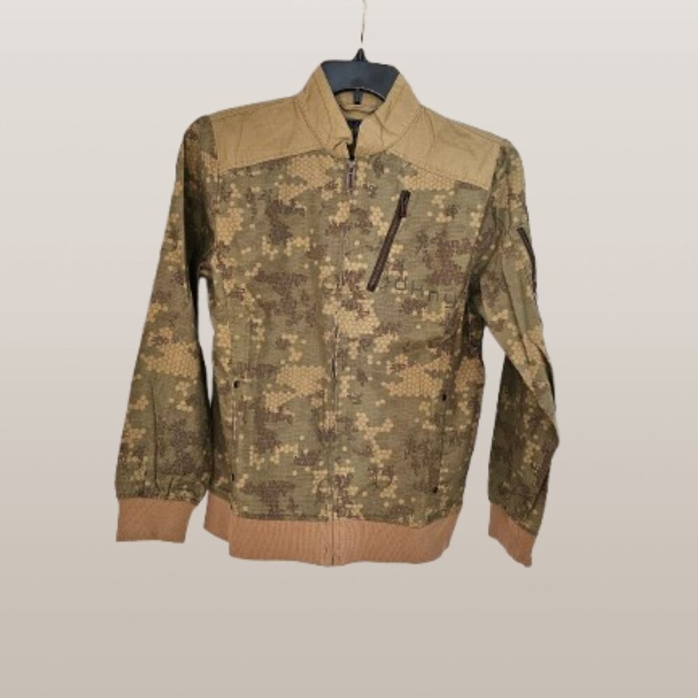 D.K.N.Y. BOY'S CAMOUFLAGE LIGHT CASUAL JACKET - SIZE LARGE